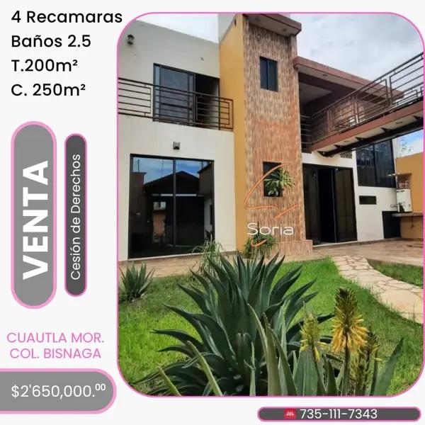 HERMOSA CASA EN VENTA CUAUTLA...!! HERMOSA CASA EN VENTA CUAUTLA...!!