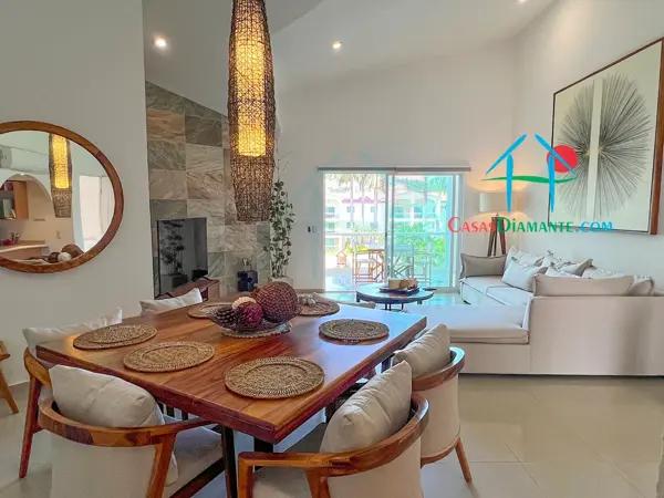 Departamento moderno con Terraza y vista a la alberca y áreas comunes