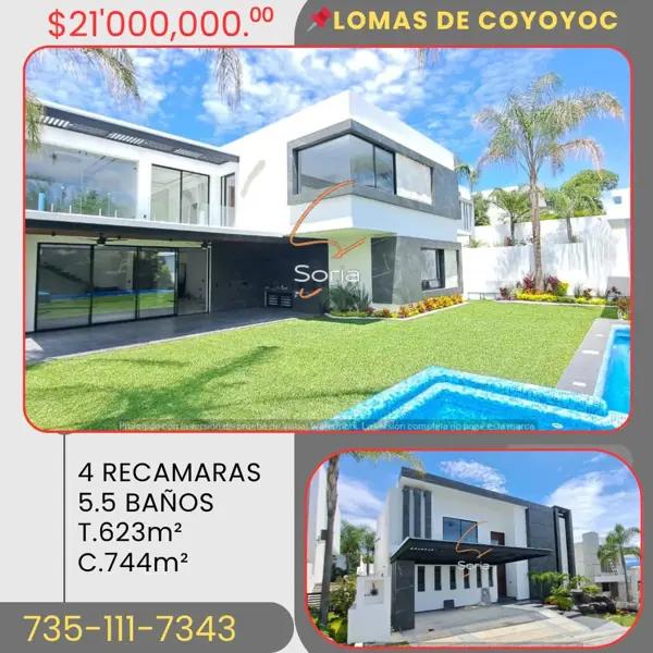Casa en venta en Lomas de Cocoyoc, Atlatlahucan, Morelos Casa en venta en Lomas de Cocoyoc, Atlatlahucan, Morelos