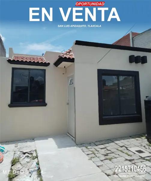 CASA DE OPORTUNIDAD EN APIZAQUITO, TLAXCALA, UBICACION INCOMPARABLE, PRECIO ESPECIAL