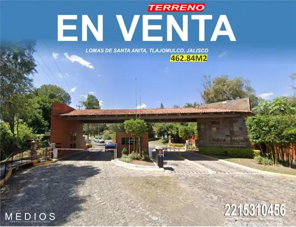 EXCELENTE TERRENO EN LIQUIDACION FRAC LOMAS DE SANTA ANITA, TLAJOMULCO, PRECIO NEGOCIABLE