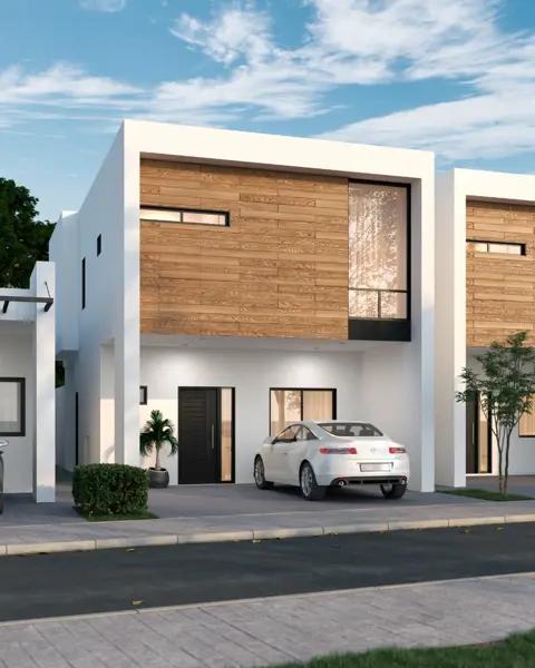 Casa en venta en Residencial Bosques, Los Viñedos, Torreón - Moderna casa con jardín y vigilancia