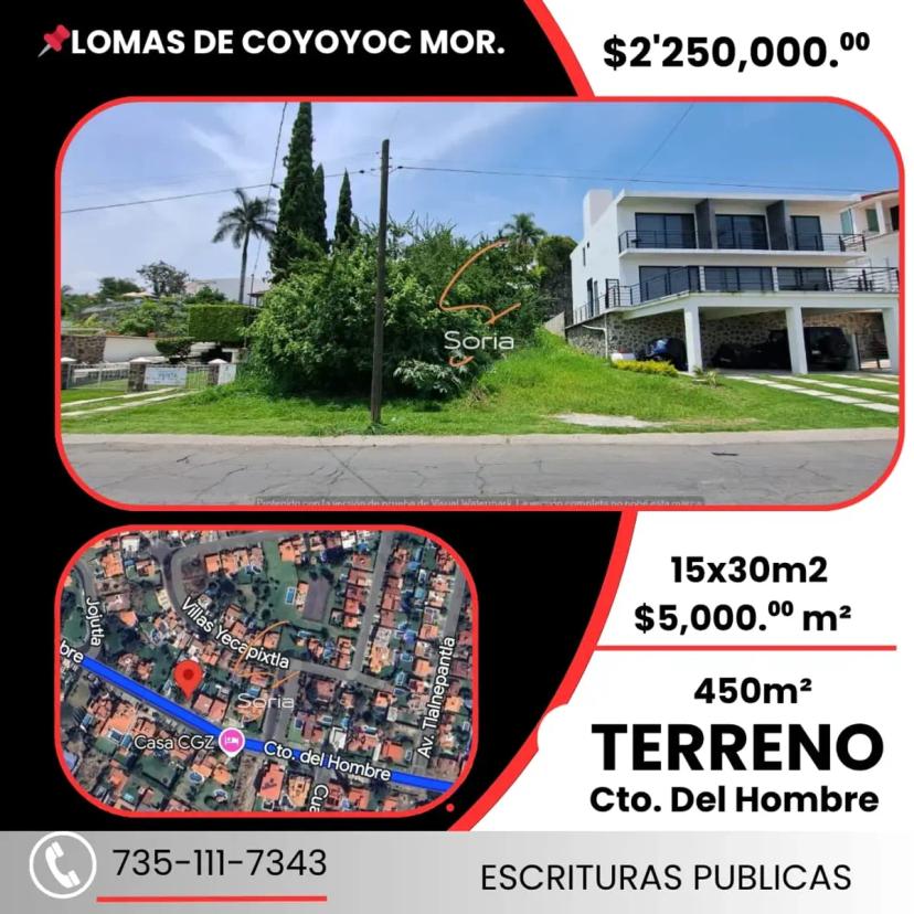 Foto 0 de TERRENO EN LOMAS DE COCOYOC MORELOS | Id nn-ff1000126