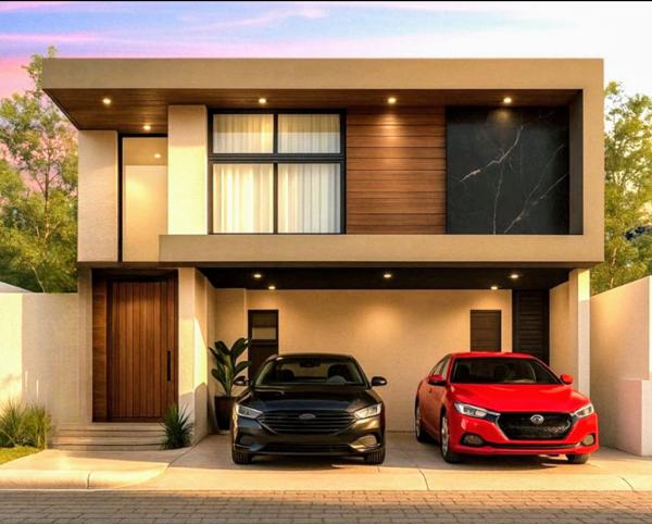 Casa nueva frente a área verde en Altozano