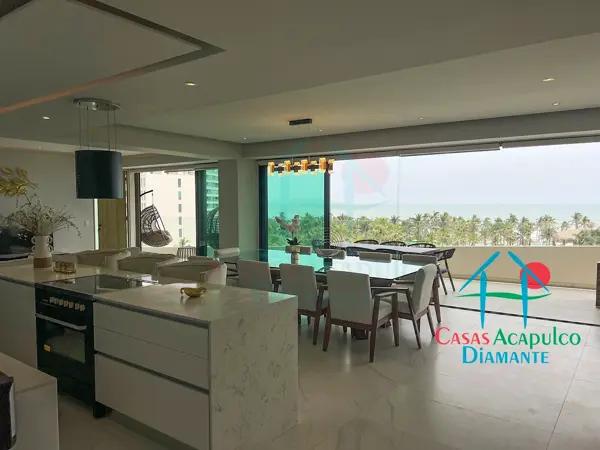 Exclusivo departamento de playa en renta vacacional para 8 personas