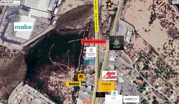 Terreno en renta al norte sobre Blvd. V. Carranza