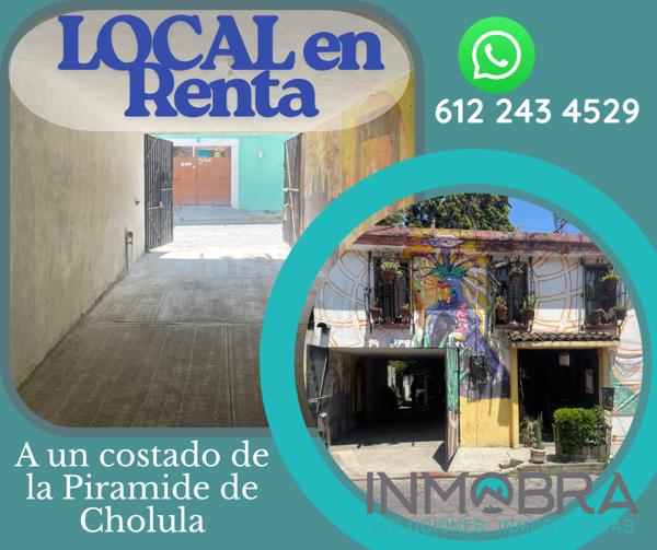 Local en renta en San Miguel, San Pedro Cholula, Puebla