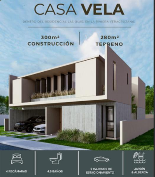 Fracc. Las Olas, Casa nueva en venta en la Riviera veracruzana, Alvarado, Veracruz