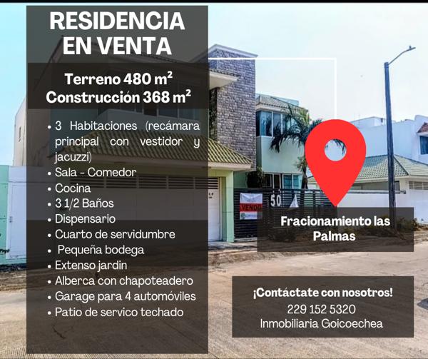 Casa en Venta en Fracc Las Palmas, Medellín, Boca del Río