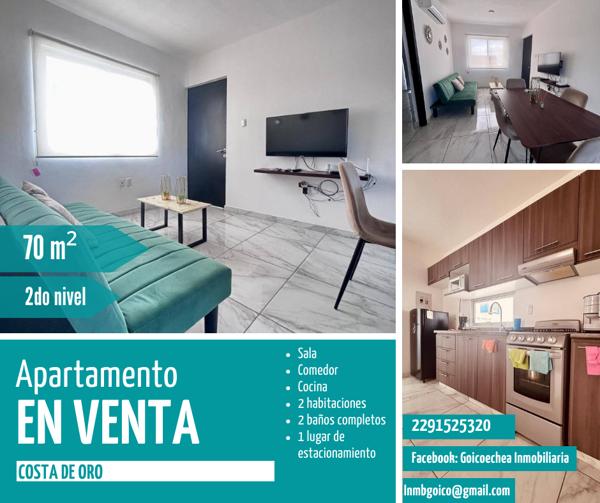 VENTA Departamento Amueblado en Costa de Oro, Boca del Río VENTA Departamento Amueblado en Costa de Oro, Boca del Río