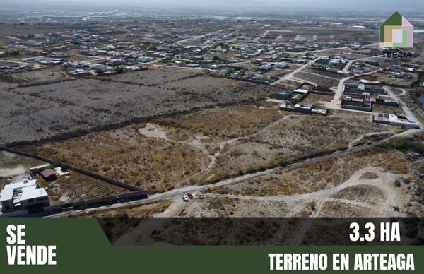 Venta de Terreno de 3.3 hectáreas a solo 2 km de la Alameda de Arteaga.