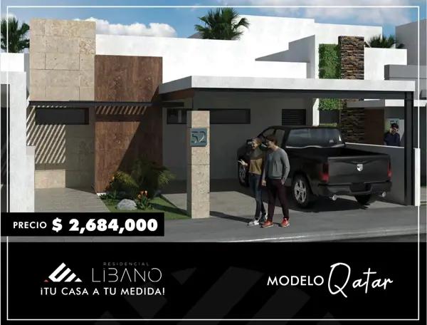 Casa en Venta Modulable en Sector Viñedos, Torreón, Coah

Modelo Qatar