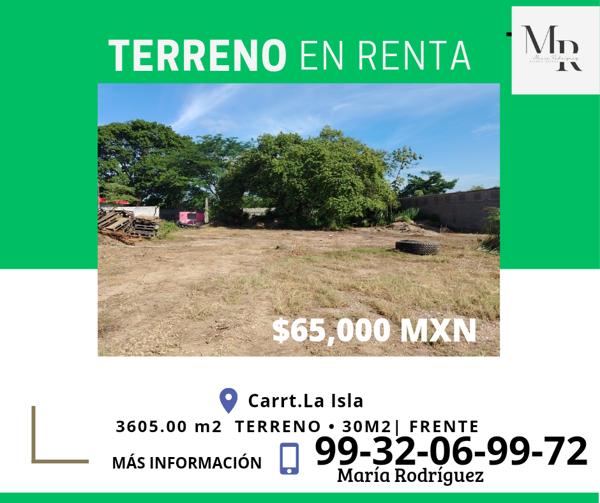 Terreno en Renta en Miguel Hidalgo , Centro, Tabasco: Ideal para Actividades Productivas