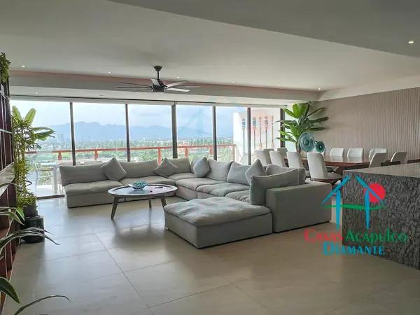 Depa de playa con terraza y vista parcial al mar Depa de playa con terraza y vista parcial al mar