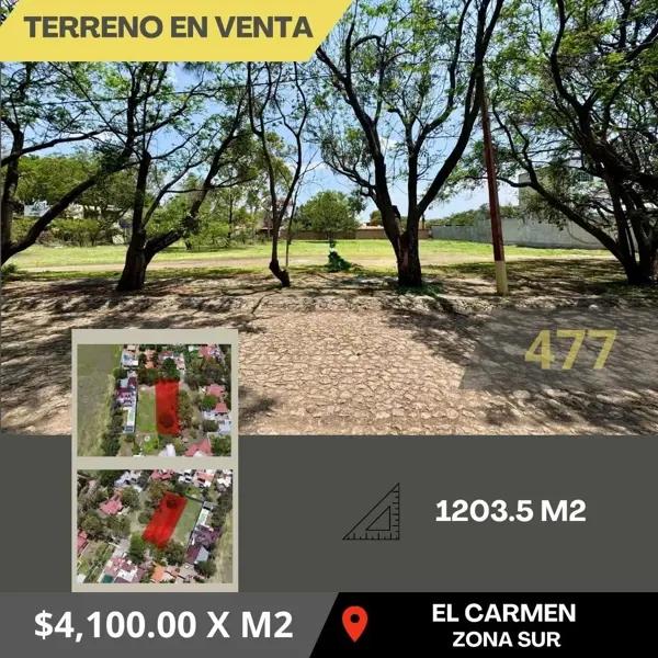 TERRENO EN VENTA EN EL CARMEN
