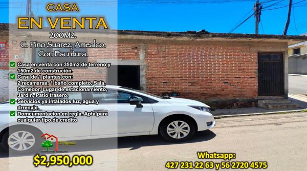 Casa en Venta en Amealco, a 3min del Centro.