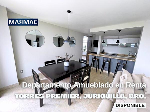 Departamento Amueblado en Renta | Torres Premier, Juriquilla Santa Fe | Querétaro