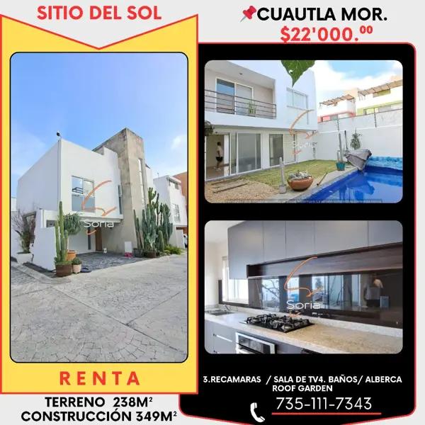 RENTA CASA EN CUAUTLA MORELOS