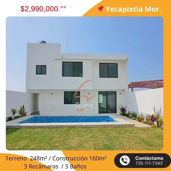 CASA EN YECAPIXTLA MORELOS