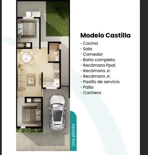 Casa de una sola planta, Gomez Palacio, Dgo.