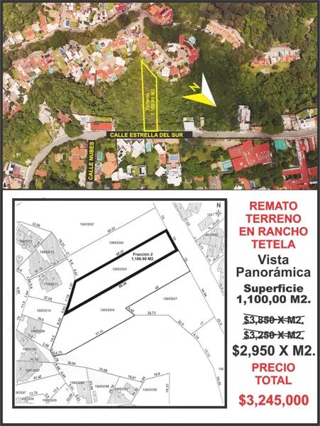Terreno Rancho Tetela, Cuernavaca Terreno Rancho Tetela, Cuernavaca
