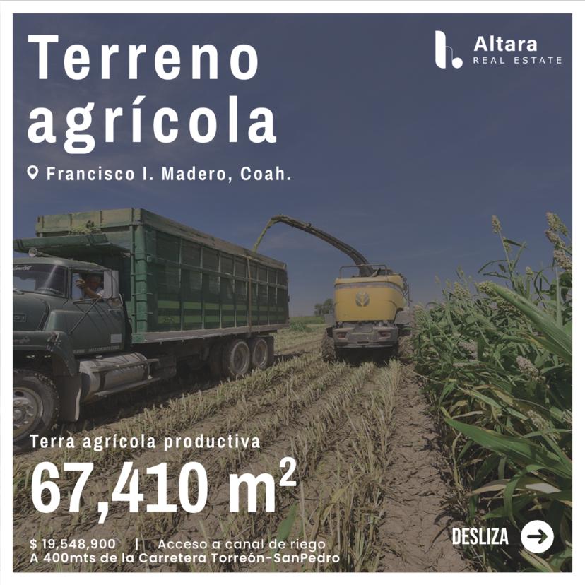 Foto 0 de Terreno agrícola en Venta en Francisco I Madero Coahuila | Id nn-dq1000133