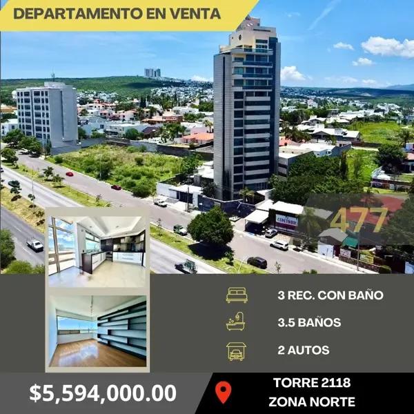 DEPARTAMENTO EN VENTA EN TORRE 2118 DEPARTAMENTO EN VENTA EN TORRE 2118