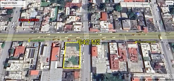 Terreno en Renta de 642 m2 en Avenida 20 de Noviembre, Poza Rica