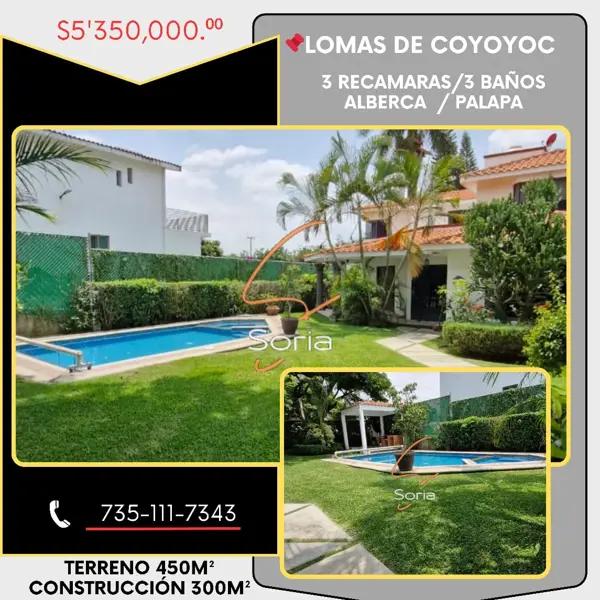 CASA EN LOMAS DE COCOYOC MORELOS