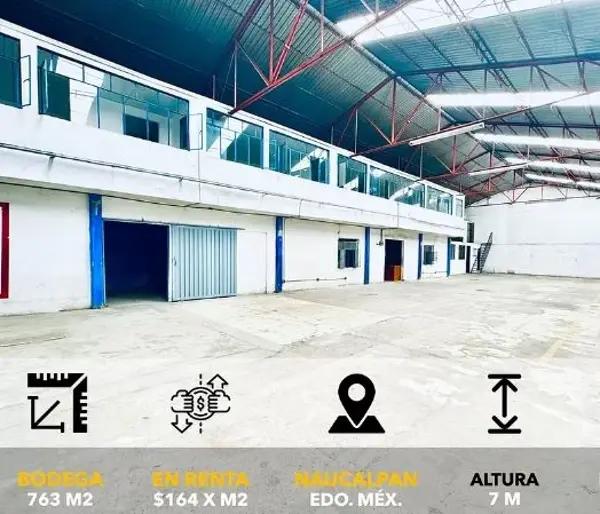 Bodega en renta de 700 m2 en Alce blanco Naucalpan Bodega en renta de 700 m2 en Alce blanco Naucalpan