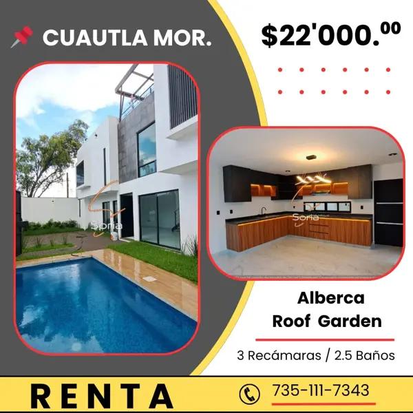 CASA EN RENTA CUAUTLA MORELOS CASA EN RENTA CUAUTLA MORELOS