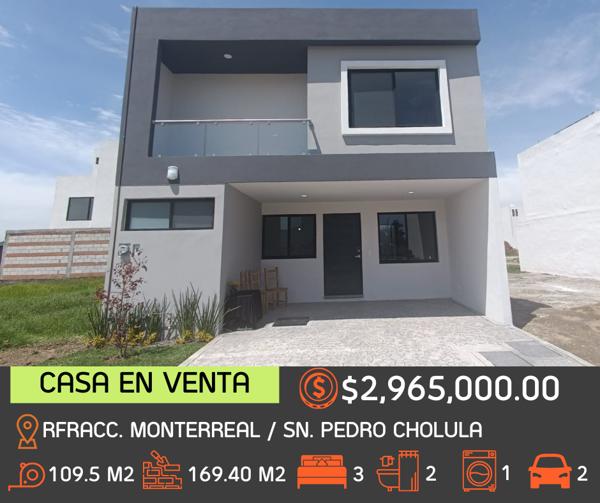 Casa en venta en San Juan Tlautla, San Pedro Cholula, Puebla