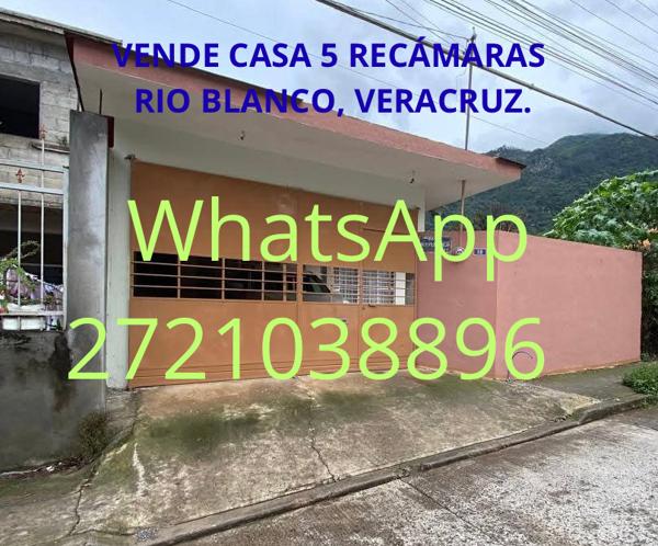 Casa en venta en Río Blanco Centro, Río Blanco, Veracruz de Ignacio de la Llave