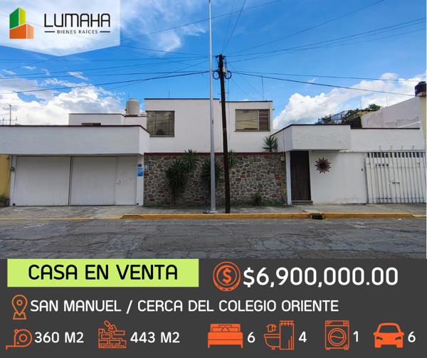 Casa en venta en Jardines de San Manuel, Puebla, Puebla