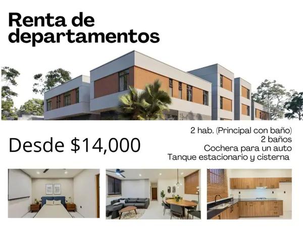 Departamento en renta en Real Vista Hermosa, Colima, Colima