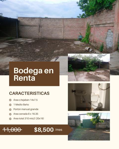 Bodega en Renta en Culiacán, Independencia, con Fácil Acceso a Servicios