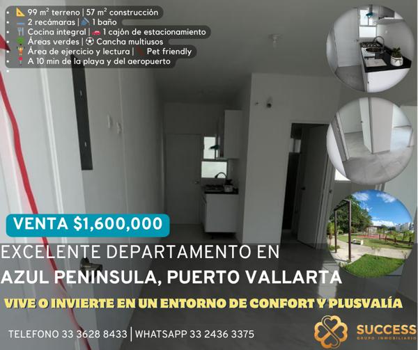 Departamento en Venta – Azul Península, Puerto Vallarta