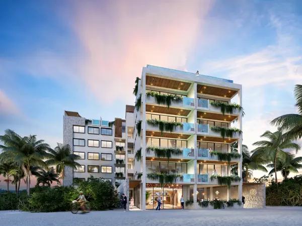 Departamento en venta tipo loft en Hama Beach Condo en Cancun, Quintana Roo