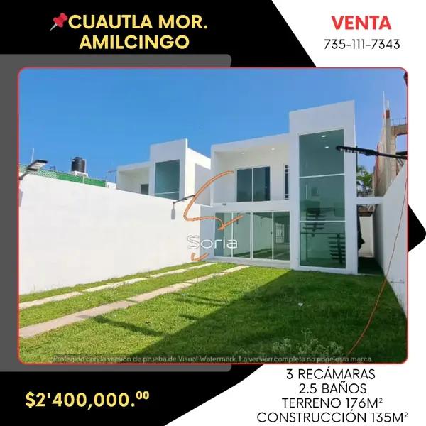 CASA EN CUAUTLA, MORELOS 

COL. OTILIO MONTAÑO