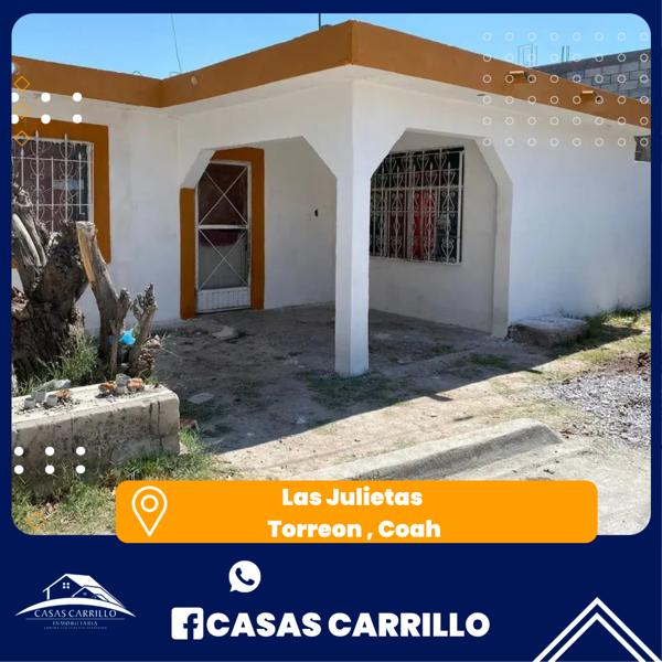 Casa en venta en Las Julietas, Torreón, Coahuila de Zaragoza