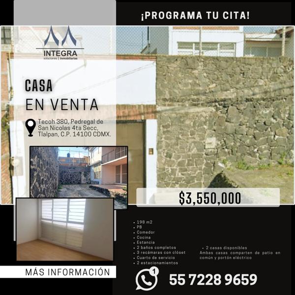 Casa en Venta en Pedregal de San Nicolás, Tlalpan