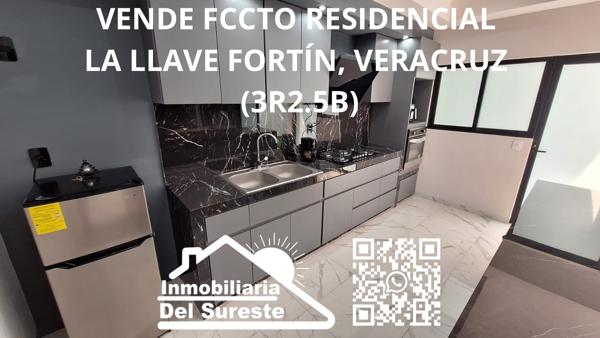 SE VENDE FCCTO RESIDENCIAL LA LLAVE FORTÍN, VERACRUZ 
(3R2.5B)