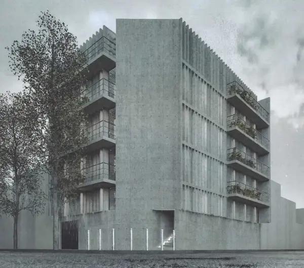 Terreno con proyecto Arquitectónico, ubicado en la Ciudad de México.