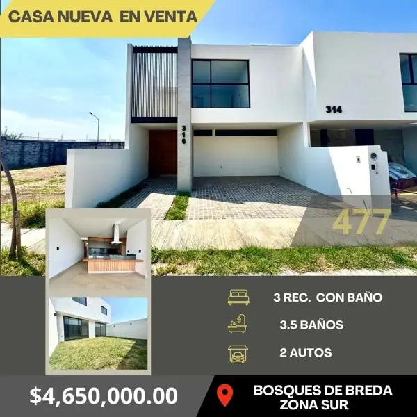 CASA EN VENTA EN BOSQUES DE BREDA CASA EN VENTA EN BOSQUES DE BREDA