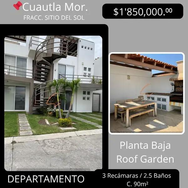 Departamento en venta en Sitio del Sol, Cuautla, Morelos