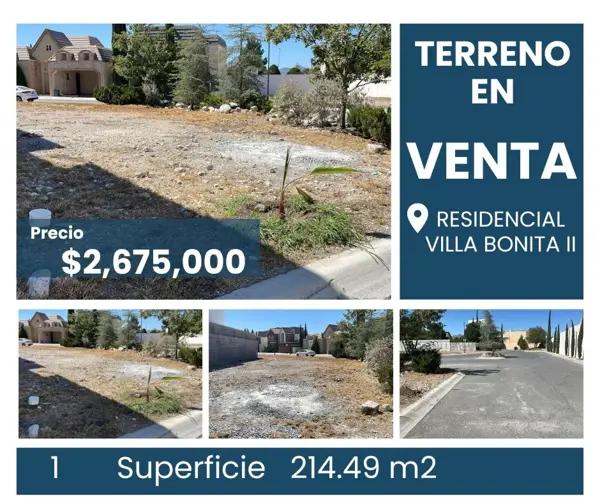 Terreno en Venta en Villa Bonita II, Saltillo - Excelente Ubicación en Zona Oriente Terreno en Venta en Villa Bonita II, Saltillo - Excelente Ubicación en Zona Oriente