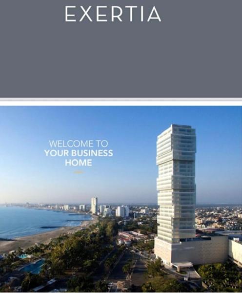 Oficina piso 21 en renta torre Exertia