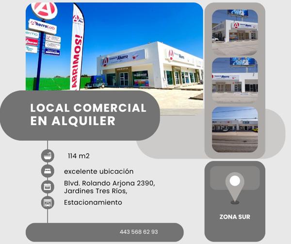 Nuevo
Local Comercial en Renta – Jardines Tres Ríos, Culiacán Nuevo
Local Comercial en Renta – Jardines Tres Ríos, Culiacán