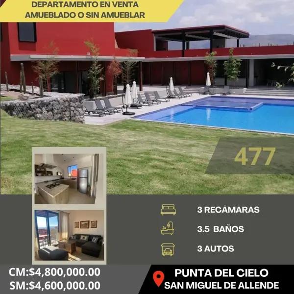 DEPARTAMENTO EN VENTA EN SAN MIGUEL DE ALLENDE