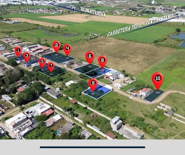 Venta de terrenos en San Cayetano - Tepic
